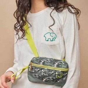 Ivory Ella Camo Sling Bag Green Waist Pack Fanny Pack Wristlet Bag Sling Bags OS